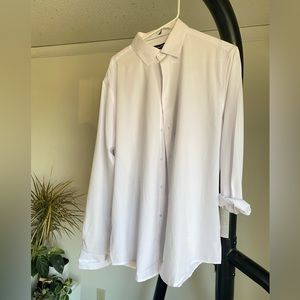SlimFit White Button Up